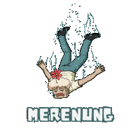 bangboxirmindblow fly drowning merenung bang boxir Sticker