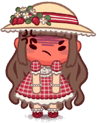 Angry Straw Hat Sticker