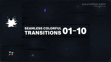 Seamless Colorful Transitions 01 10 | Video |You Motion