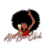afrobeerchick abc afrobeerchick thischicktalksbeer Sticker