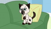 Kneading Siamese Cat GIF by The High Meows