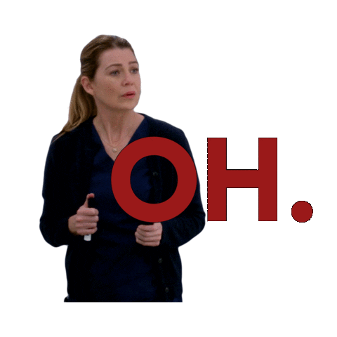 Greys Anatomy Yes Sticker by ABC Network