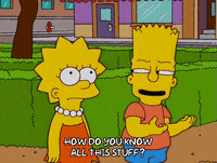 nervous bart simpson GIF