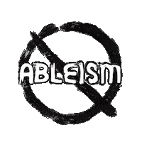 Ableism Handcut Sticker