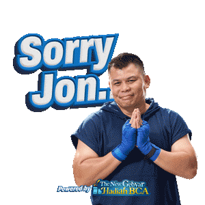 Sorry Boxing Sticker by VIRA BCA