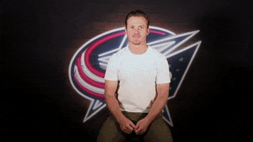 Gustav Nyquist Thumbs Down GIF by Columbus Blue Jackets