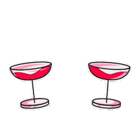 Cheers Drinks Up Sticker