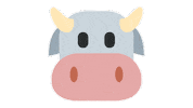 emojivid animals emoji emojivid cowface Sticker