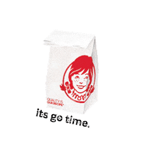 happy lets go Sticker by Wendy's