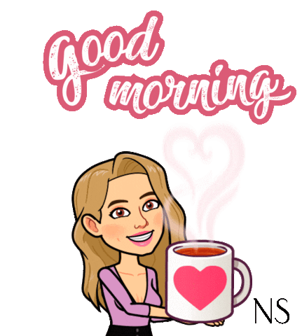 Good Morning Coffee Sticker by Ninela Sanchez