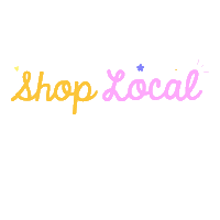 Pink Shop Local Sticker