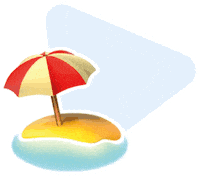 Praia Sticker by Passagens Imperdíveis