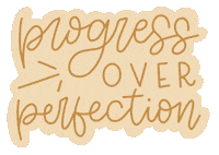 Progress Not Perfection Sticker