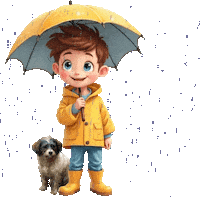 Its Pouring Heavy Rain Sticker