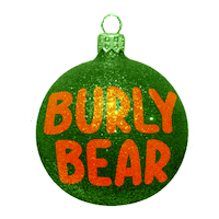 Burlybearpom christmas xmas ornament christmas present Sticker