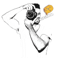 cheese shooting Sticker by Vittorio La Fata