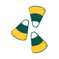 WayneStateCLAS halloween warriors detroit candy corn Sticker