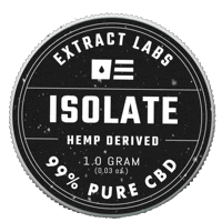Cbd Isolate Sticker by Extract Labs