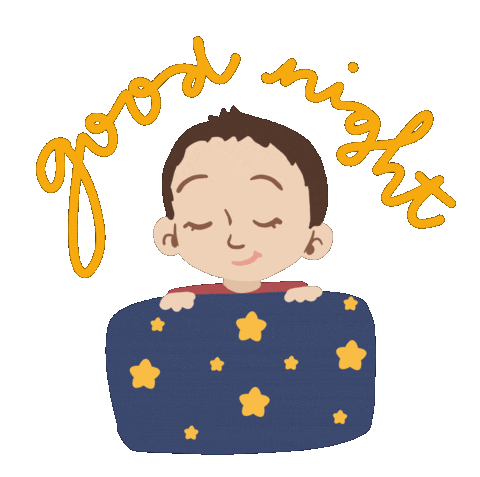 Tired Good Night Sticker by Demic
