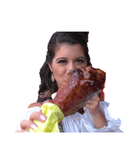 yolotexas hungry eat texas turkey Sticker