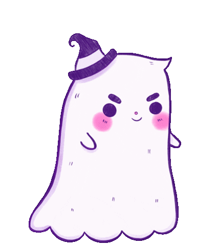 Halloween Ghost Sticker by carmenpatii