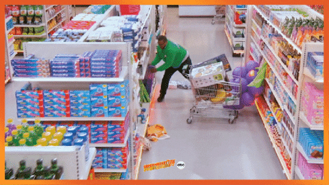 Supermarket Sweep Fun GIF by ABC Network