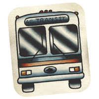 Old School Tattoo Sticker by AC Transit