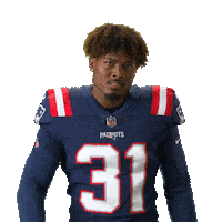 Number One Football Sticker by New England Patriots