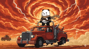 Fury Road Hero GIF by Kanpai Pandas