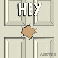 Pop Up Hello GIF by Abster