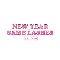 Pink Lashes Sticker by GlamifyME