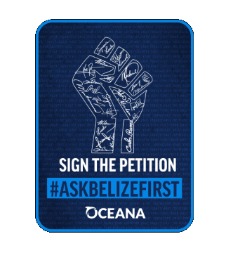 OceanaInBelize giphyupload oceana signthepetition oceanabelize Sticker