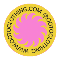OOTOCLOTHING spinning sustainable ooto out of the ordinary Sticker