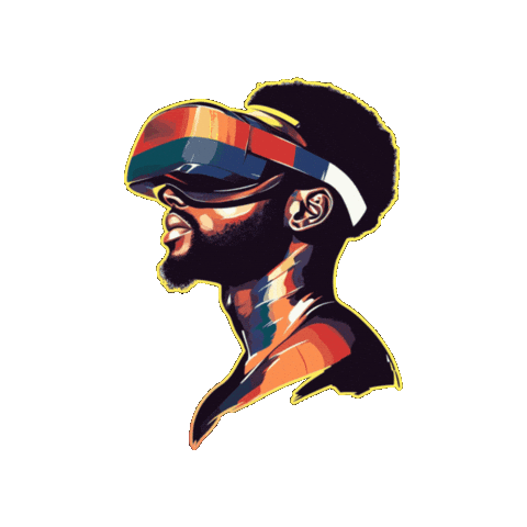 Virtual Reality Vr Sticker by Preneura