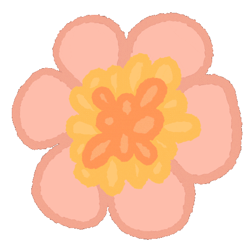 Pink Flower Sticker