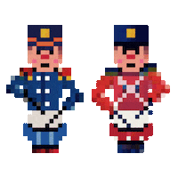 andyharbeck christmas drummers drummer boy nutrocker Sticker