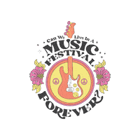 Music Festival Fun Sticker by Mamie Ruth