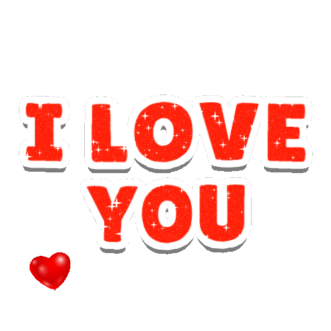 I Love You Hearts Sticker by Lucas and Friends by RV AppStudios