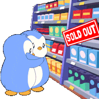 Run Out Sticker by Pudgy Penguins