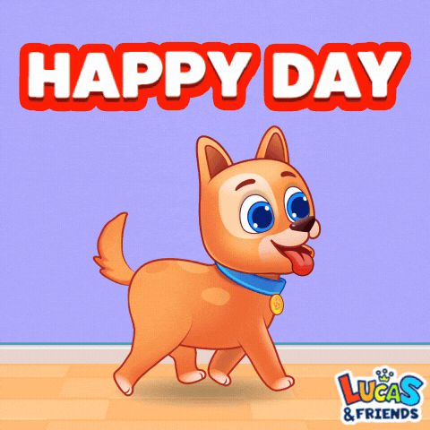Good Day Dog GIF by Lucas and Friends by RV AppStudios