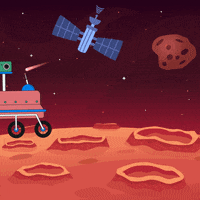 Red Planet Space GIF by Bombay Softwares