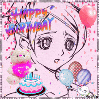 Happy Birthday Pink GIF