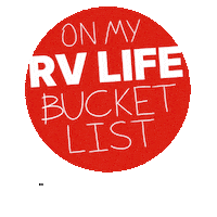 Bucket List Rving Sticker by RV LIFE Pro