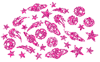 pink hearts STICKER