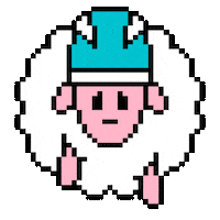 Sheep Biker Sticker by MontanaPBS