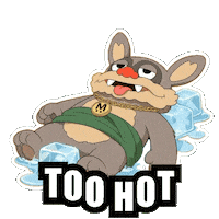 Melting Heat Wave Sticker