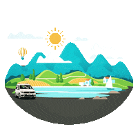 volkswagenticariarac travel car nature driving Sticker