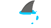 Shark Fin Swimming Sticker by youmotion.com