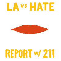 Speak Up Los Angeles Sticker by LA vs. Hate