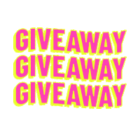 Pink Giveaway Sticker by drinkwildwonder